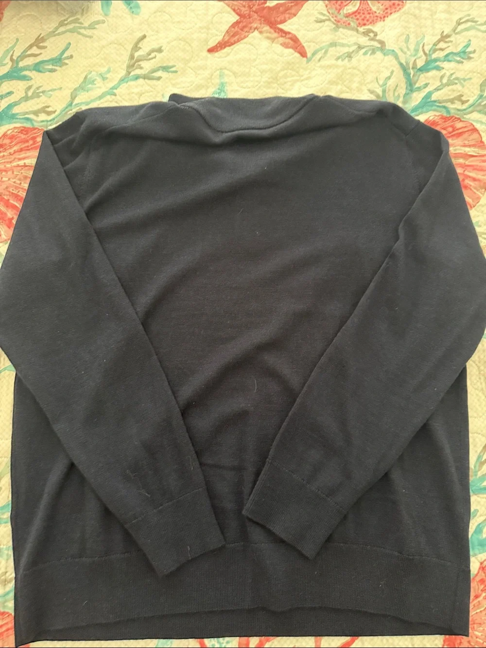 UNTUCKit Men’s Navy Quarter-Zip Sweater